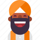 avatar, beard, indian, man, muslim, punjab, turban