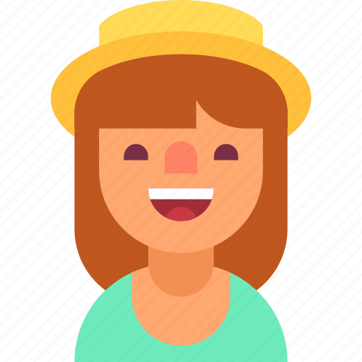 Avatar, girl, happy, hat, romantic, sweet, woman icon - Download on Iconfinder