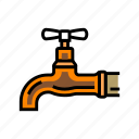 faucet, copper, metal, texture, gradient, gold