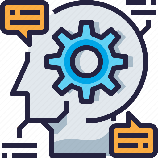 Brain, discussion, head, imagination, process, thinking icon - Download on Iconfinder