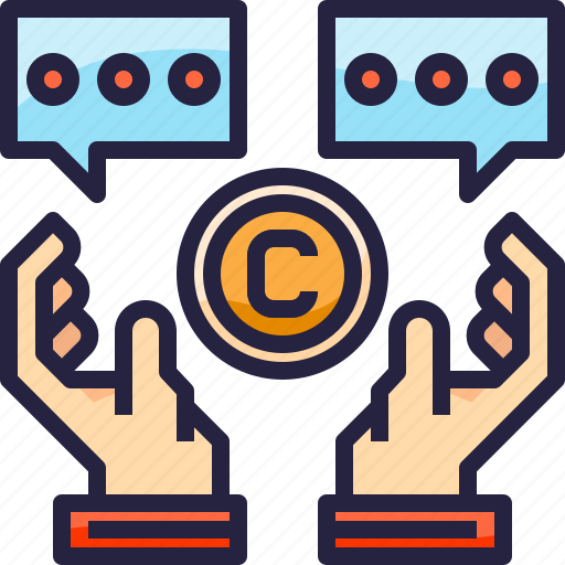 Copyright, discussion, law, message icon - Download on Iconfinder