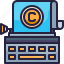 copyright, document, report, typewriter, typing 