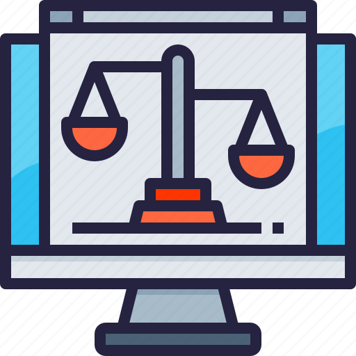 Browser, computer, judgment, scales icon - Download on Iconfinder