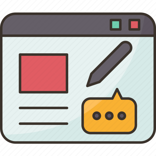 Blog, page, writing, content, media icon - Download on Iconfinder