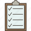 clipboard, checklist, task, schedule, document 