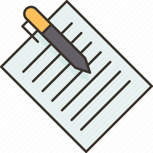 Writing, page, paper, sheet, memo icon - Download on Iconfinder