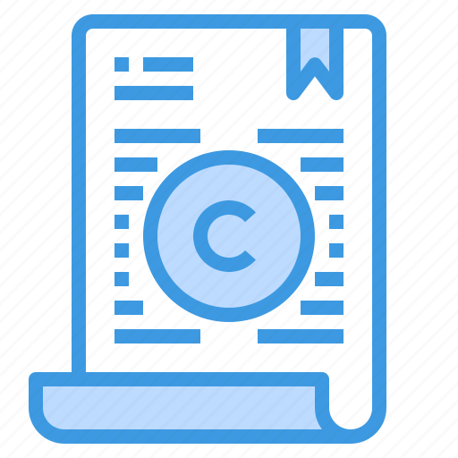 Article, copyright, copywriting, file, license icon - Download on Iconfinder