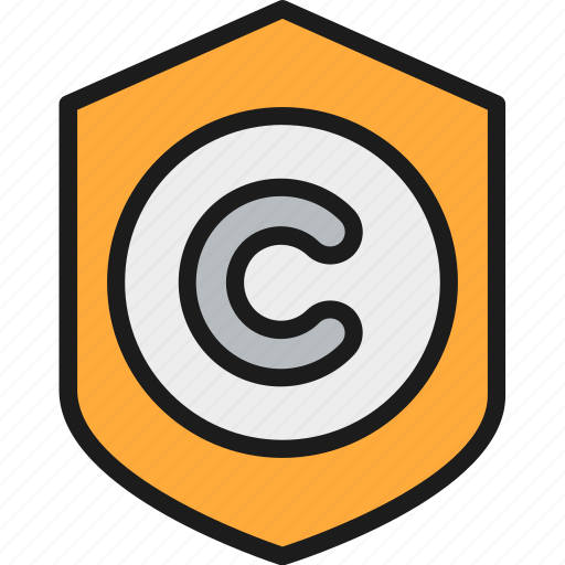 Author, color, copyright, copywriting, mark, protection, shield icon - Download on Iconfinder