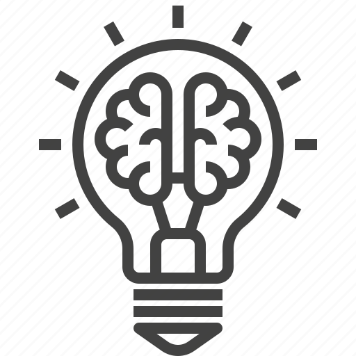 Brain, bulb, copywriting, creative, idea, write icon - Download on Iconfinder