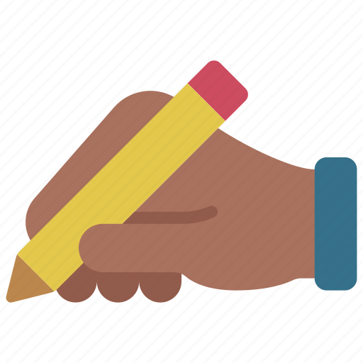 Hand, writing, pencil, writer icon - Download on Iconfinder
