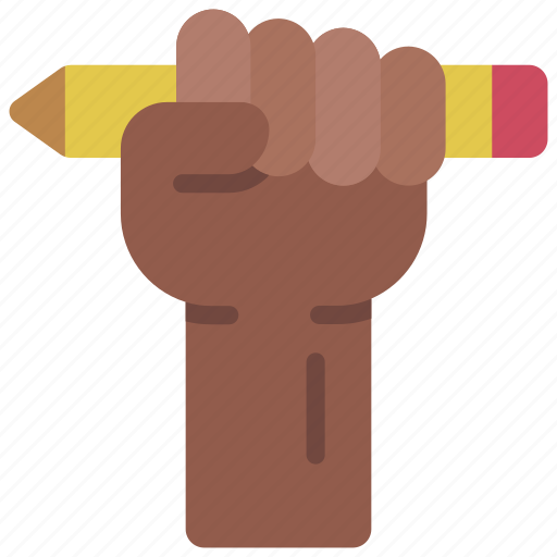 Holding, up, pencil, writing, writer icon - Download on Iconfinder