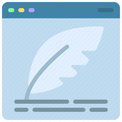 Website, feather, writing, quill, pen icon - Download on Iconfinder