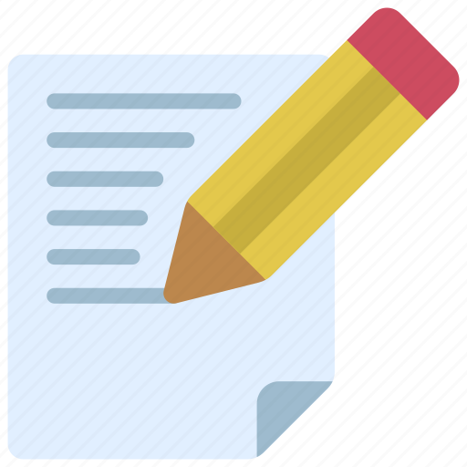 Writing, copy, pencil, paper, document icon - Download on Iconfinder