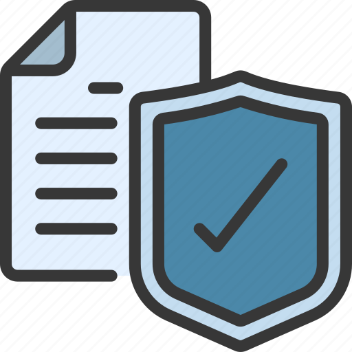 Approved, tick, shield, document icon - Download on Iconfinder