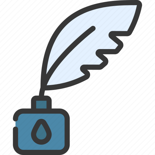 Feather, pen, ink, quill icon - Download on Iconfinder