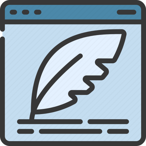 Website, feather, writing, quill, pen icon - Download on Iconfinder
