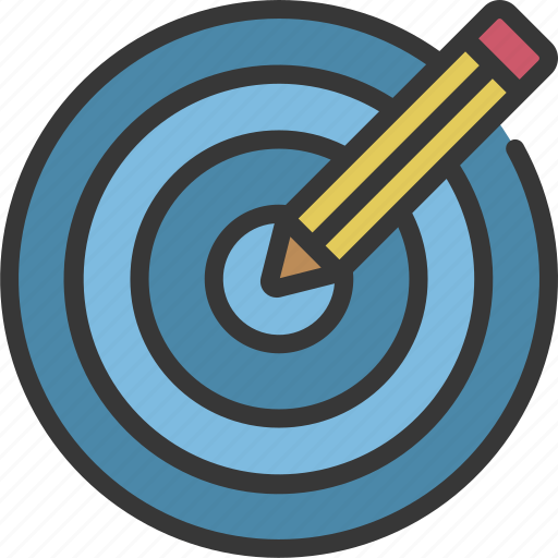 Writing, target, pencil, goals icon - Download on Iconfinder