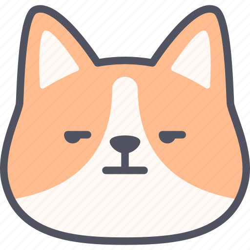 Annoying, corgi, dog, emoticon, emoji, emotion, feeling icon - Download on Iconfinder
