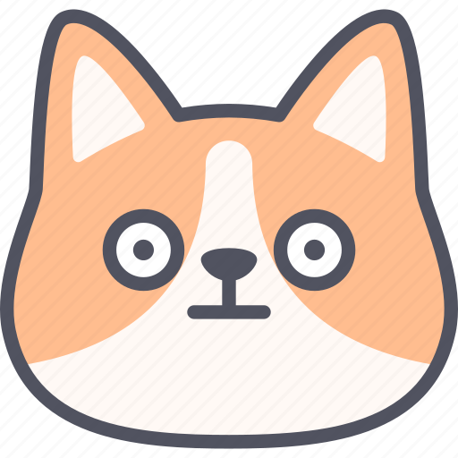 Stunning, corgi, dog, emoticon, emoji, pet, emotion icon - Download on Iconfinder