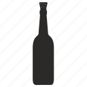 bottle, cork