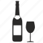 bottle, cork, glass, wine 