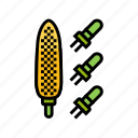 holder, corn, maize, green, cob, sweet