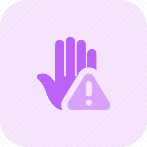 Hand, warning, medical, coronavirus icon - Download on Iconfinder