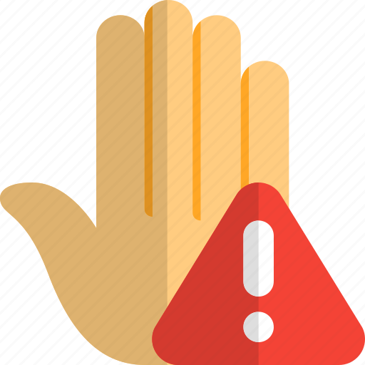 Hand, warning, medical, danger icon - Download on Iconfinder