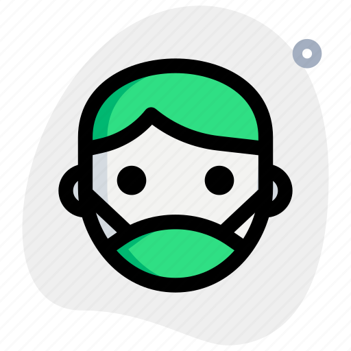 Man, mask, medical, face cover icon - Download on Iconfinder