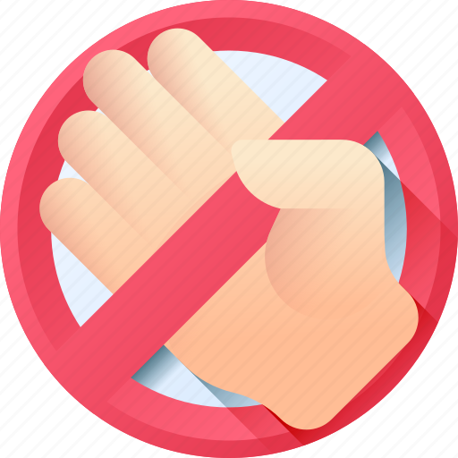 Avoid, dont, hand, no, touch icon - Download on Iconfinder