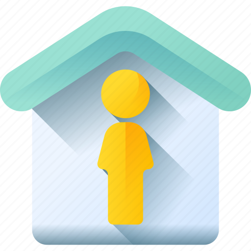 Athome, home, quarantine, stay icon - Download on Iconfinder