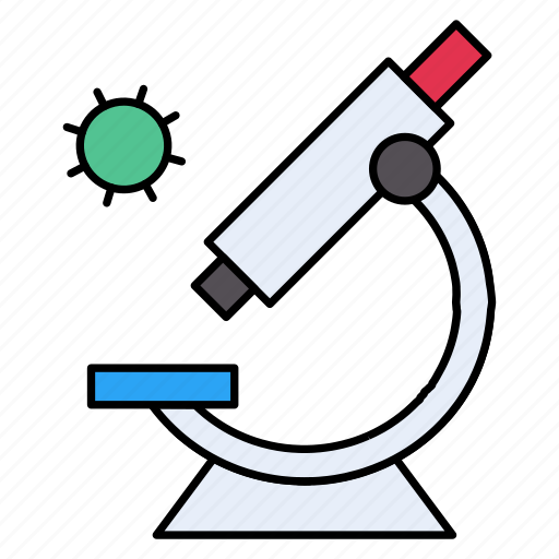 Microscope, medical, corona, research, lab icon - Download on Iconfinder
