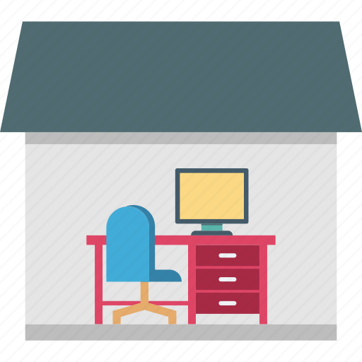Carona, home, office, work, work at home icon - Download on Iconfinder