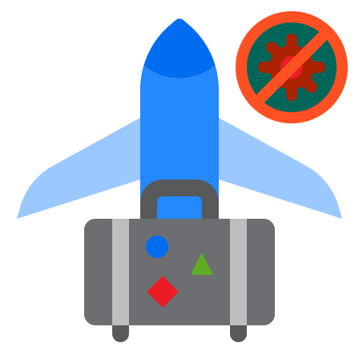 Airplane, coronavirus, covid19, travel, virus icon - Free download