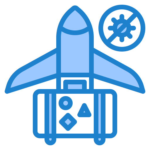 Airplane, coronavirus, covid19, travel, virus icon - Free download