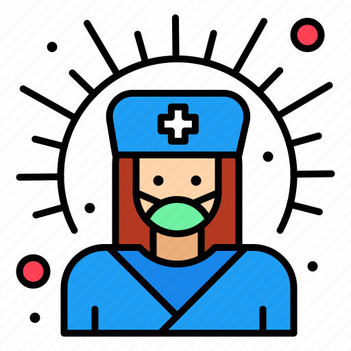 Coronavirus, covid, doctor, female, medical, support icon - Download on Iconfinder