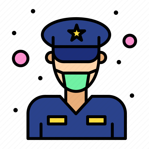 Coronavirus, covid, force, male, officer, police, traffic icon - Download on Iconfinder