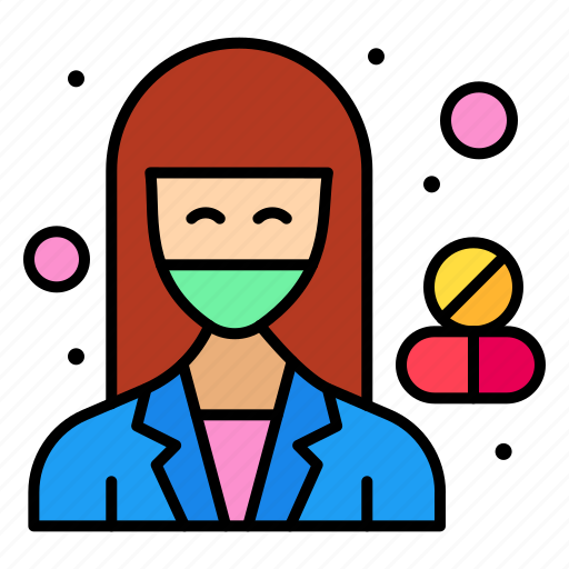 Female, pharamacist, coronavirus, health, covid, avatar, hospital icon - Download on Iconfinder