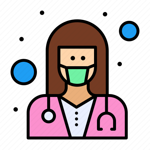 Care, coronavirus, covid, doctor, female, health, physicision icon - Download on Iconfinder