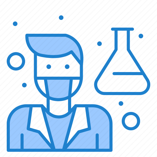 Coronavirus, covid, doctor, lab, male, professor, scientist icon - Download on Iconfinder