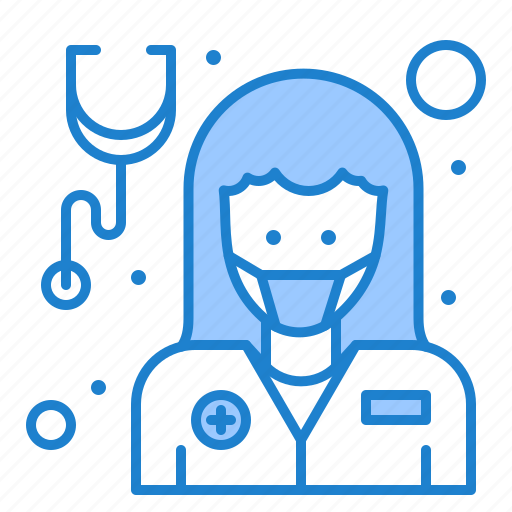 Coronavirus, covid, doctor, girl, healthcare, lady, medical icon - Download on Iconfinder