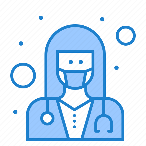 Care, coronavirus, covid, doctor, female, health, physicision icon - Download on Iconfinder