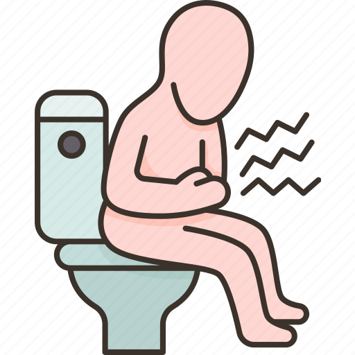 Diarrhea, abdominal, pain, lavatory, indigestion icon - Download on Iconfinder