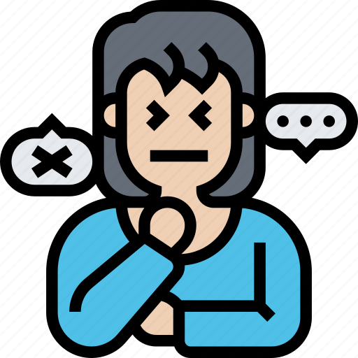 Speak, inability, throat, sore, condition icon - Download on Iconfinder