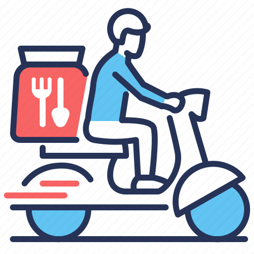 Delivery, moped, courier, coronavirus icon - Download on Iconfinder