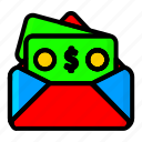 icon, color, set, business, marketing, office, money