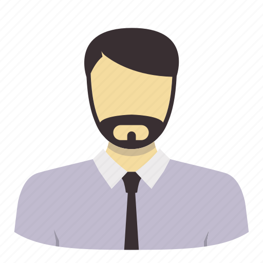 Beard, coworker, head, man, office, profile icon - Download on Iconfinder