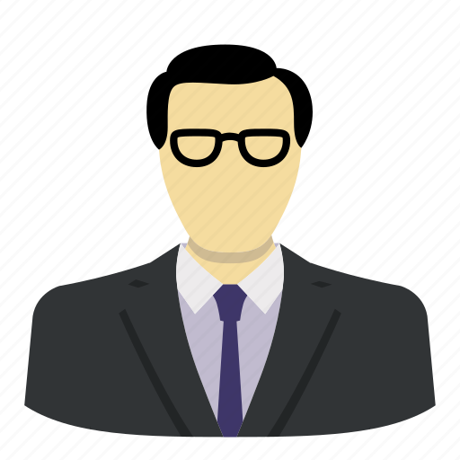 Avatar, boss, glasses, head, management, suit, tie icon - Download on Iconfinder