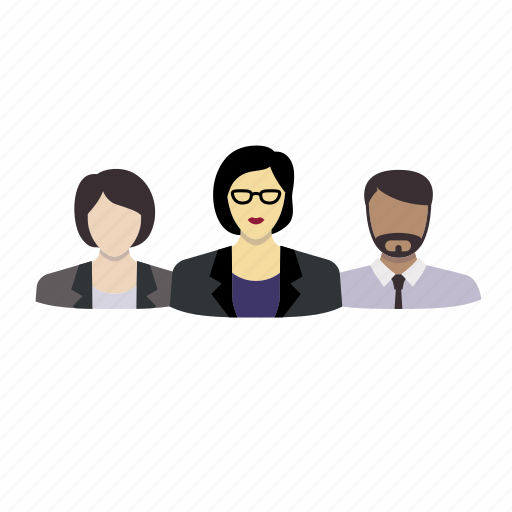 Business, ceo, corporate, female, male, mixed race, office icon - Download on Iconfinder