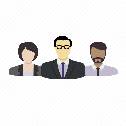 Avatar, corporate, group, head, management, mixed race, team icon - Download on Iconfinder